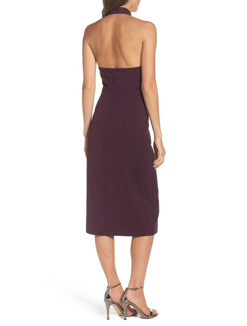 C/Meo Collective Stop Burgundy Midi Dress