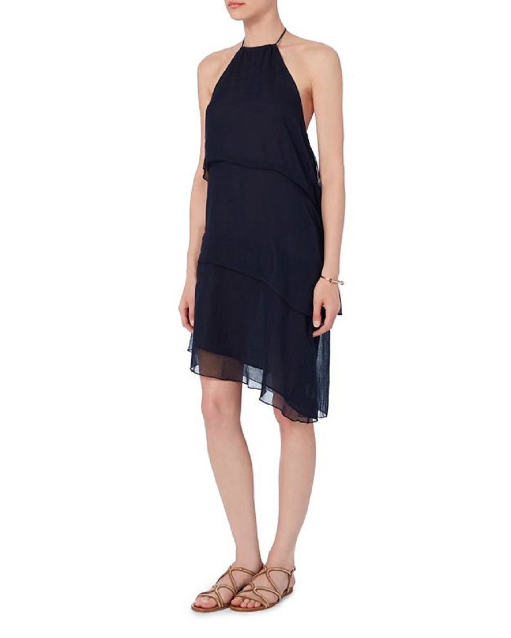 Love Sam Tiered Mini Dress, Navy