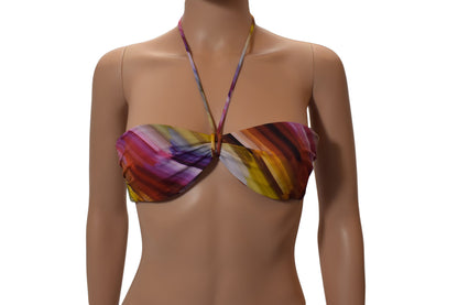 La Perla Women's Bikini Top Multicolor Underwire Bandeau S