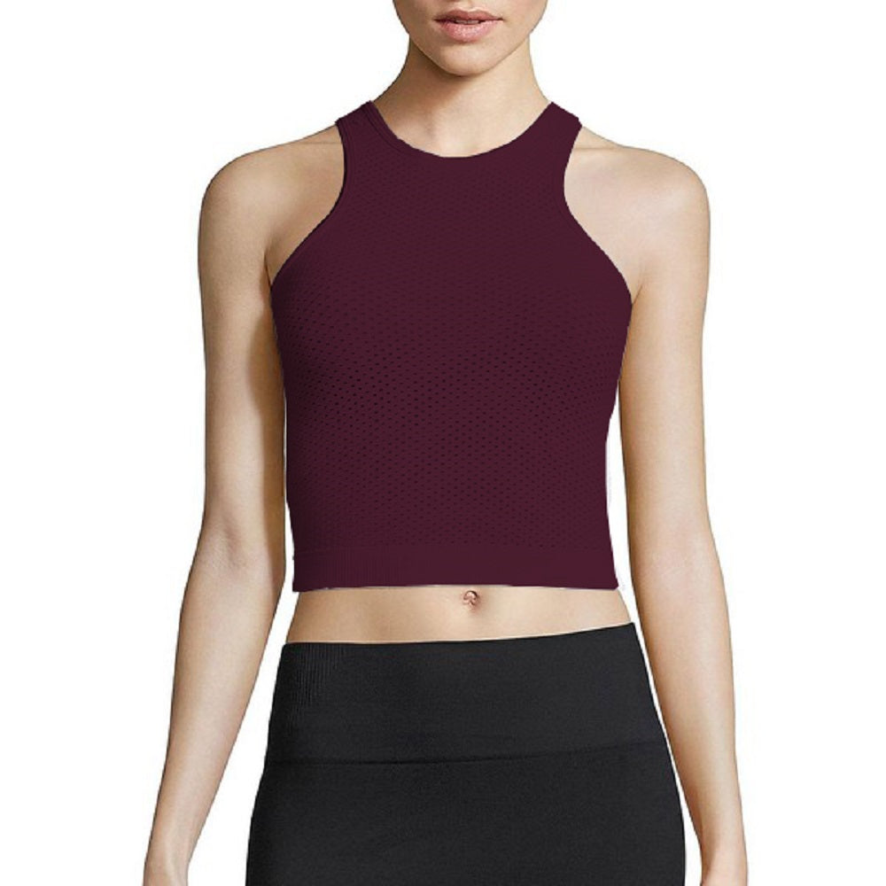 Phat Buddha Burgundy Crop Top