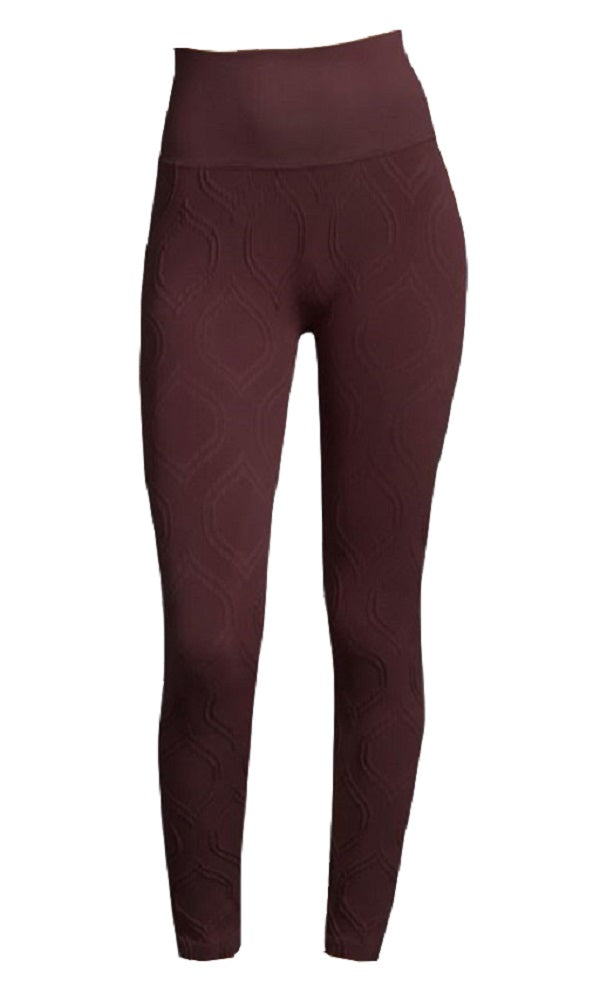 Phat Buddha Tribeca Burgundy Leggings