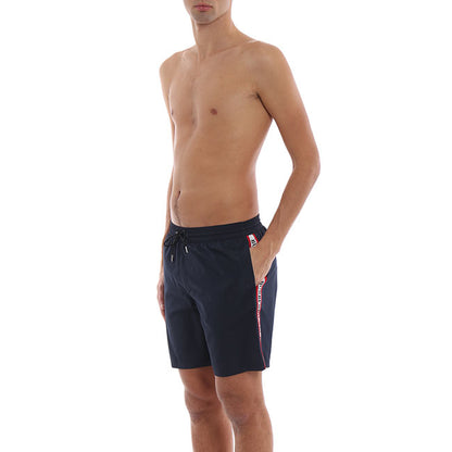 BURBERRY Men's Navy Guildes Side Logo Swim Shorts