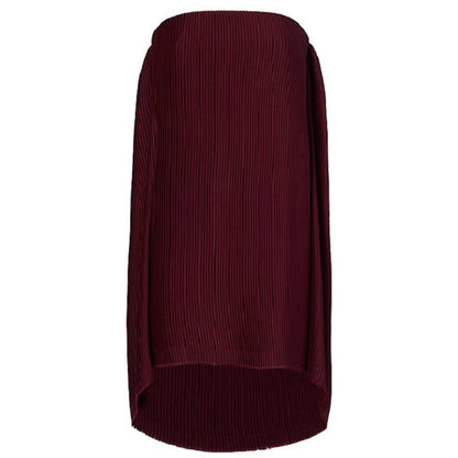 Dion Lee Burgundy Spiral Pleat Mini Dress 6