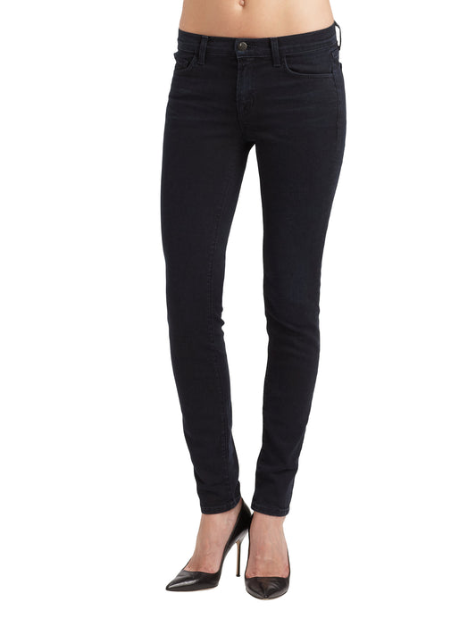 J Brand Women's Black Mid Rise Skinny Jeans