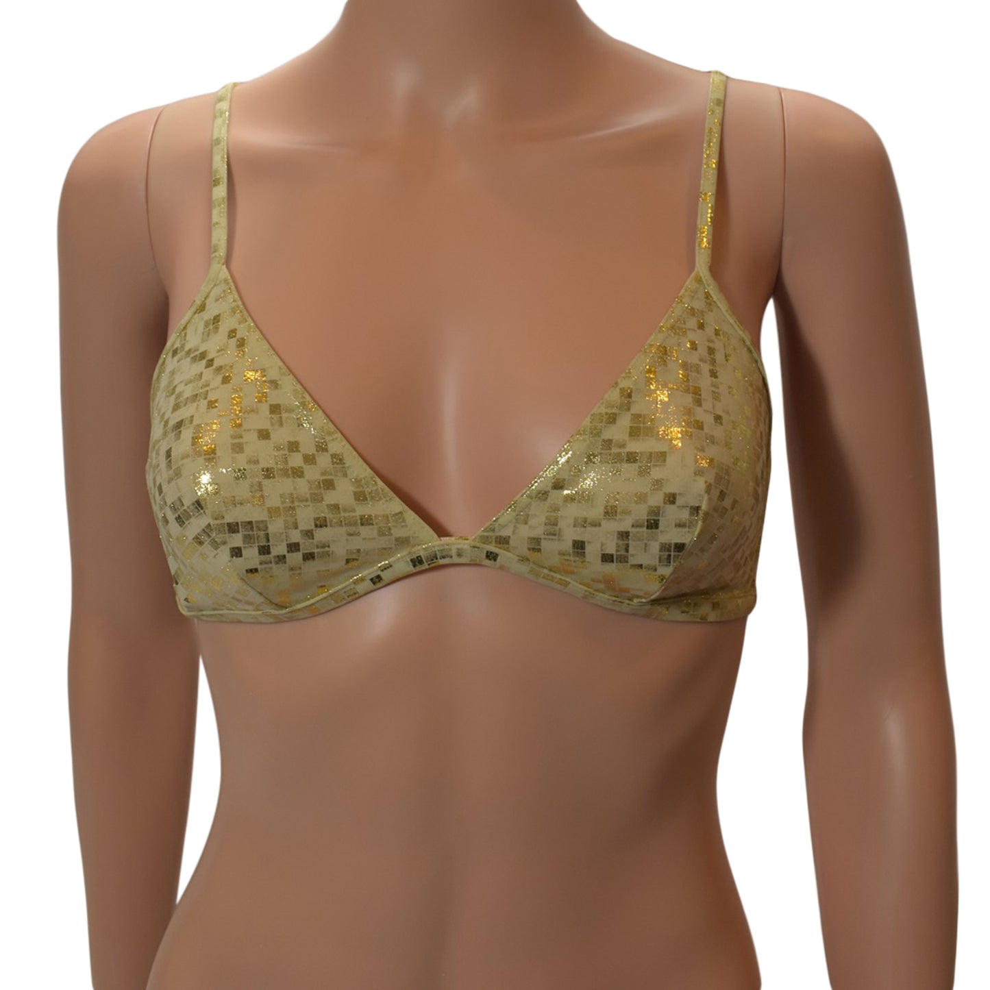 La Perla Gold Metallic Bikini Top