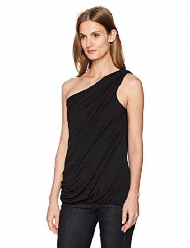 Bailey 44 Woman's Rehearsal One Sleeve Solid Black Top Sweater