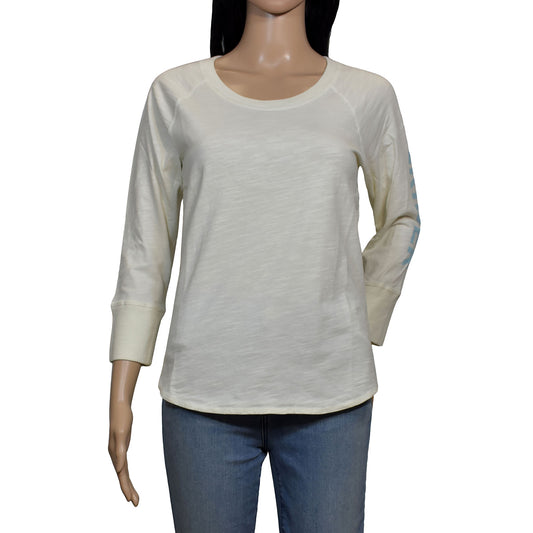 James Perse Ivory California Long Sleeve T-Shirt