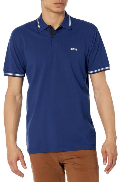 Hugo Boss Men's Paul Modern Essential Polo, Indigo Blue