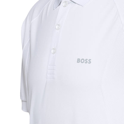 Hugo Boss Men's Piraq Active 1 Training Polo Shirt, White