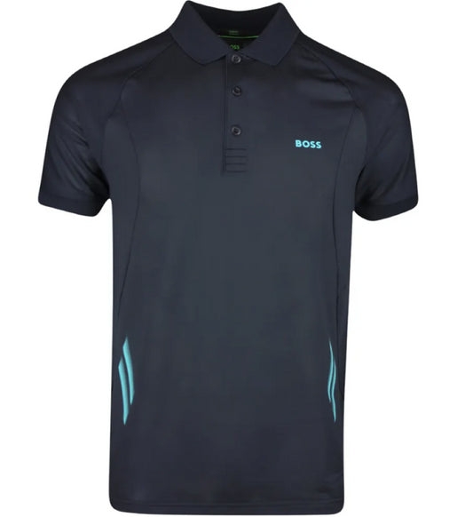 Hugo Boss Men's Piraq Active 1 Training Polo Shirt, Navy