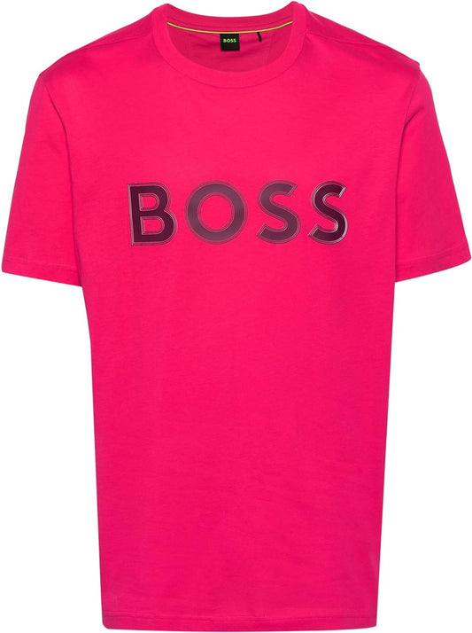 Hugo Boss Men's Tee 1 Logo Short Sleeve Crew Neck T-Shirt, Love Potion