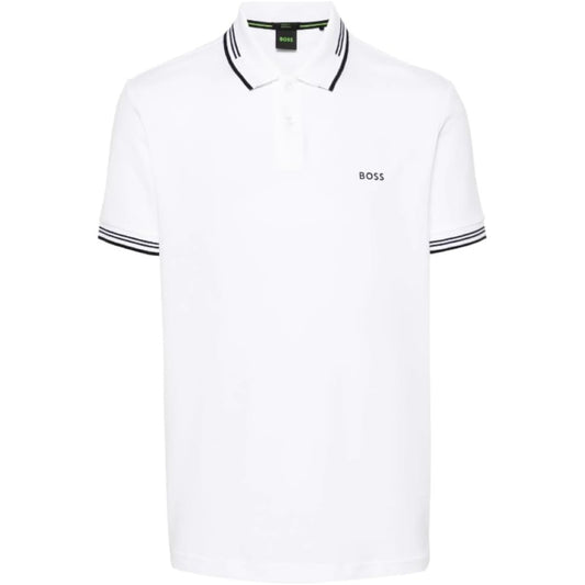 Hugo Boss Men's Paul Modern Essential Polo, Clean White