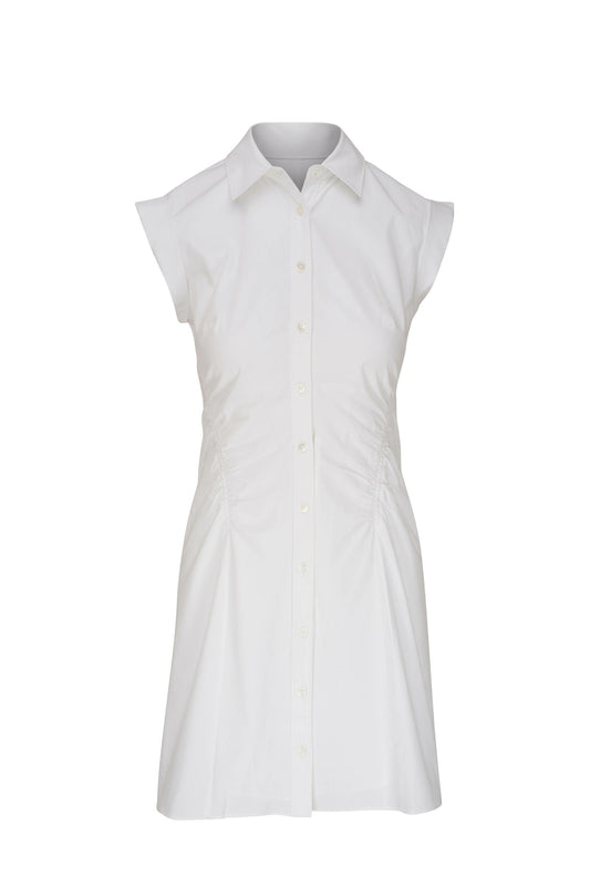 Veronica Beard Women's Talulah Sleeveless Shirt Dress, White