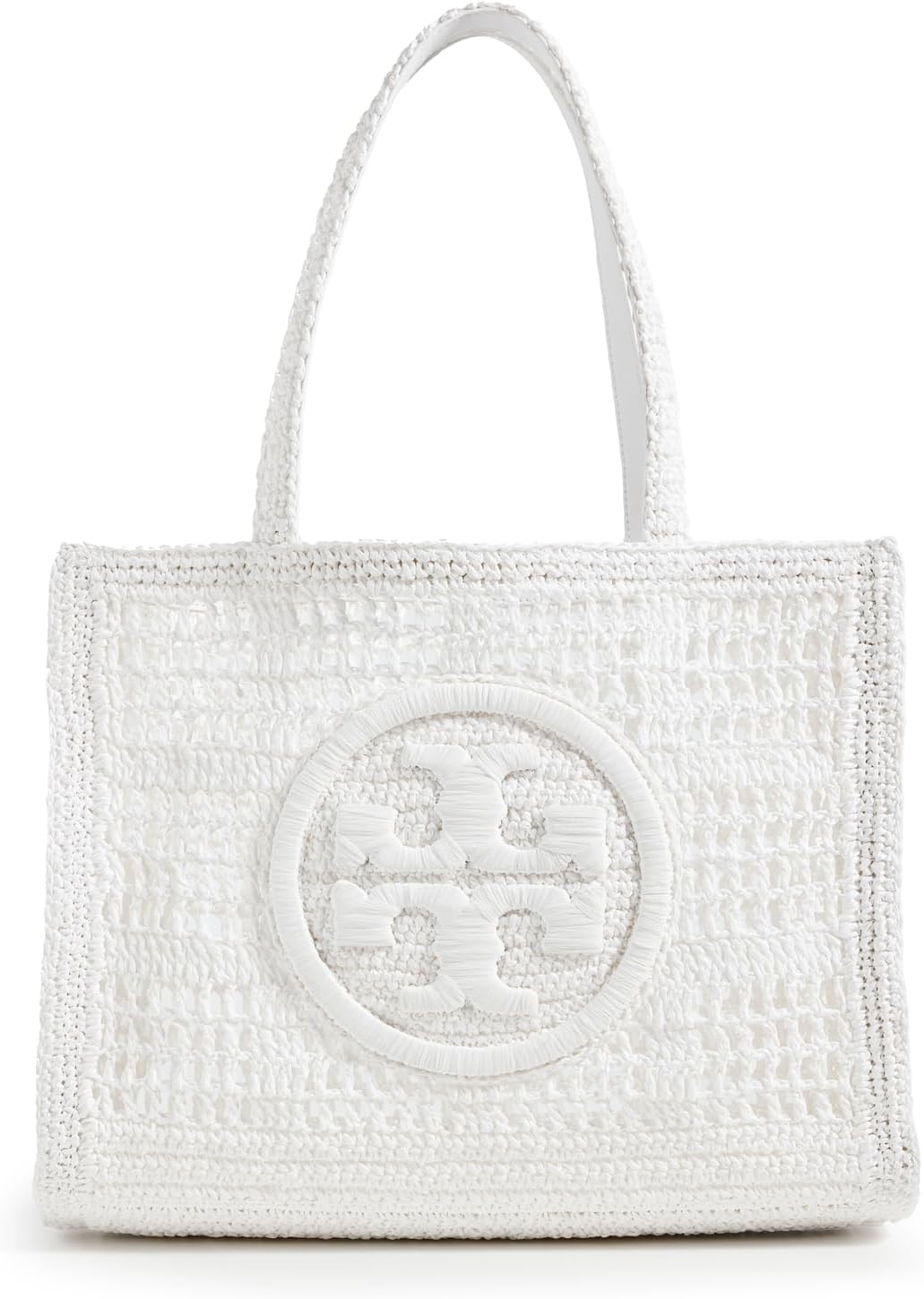 Tory Burch Women's Ella Hand Crocheted Small Tote, White