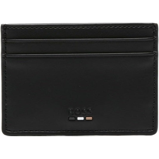 Hugo Boss Men's Ray Small Logo Credit Card Holder, Black Pepper