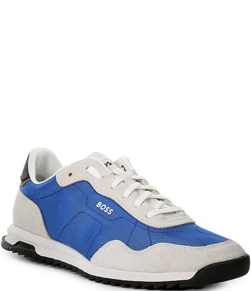 Hugo Boss Men's Zayn Low Profile Sneakers, Open Blue