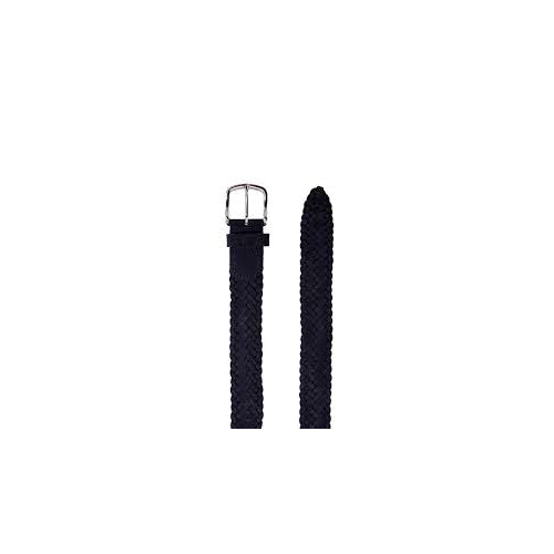 Hugo Boss Men's Sash Suede Leather Braided Belt, Navy