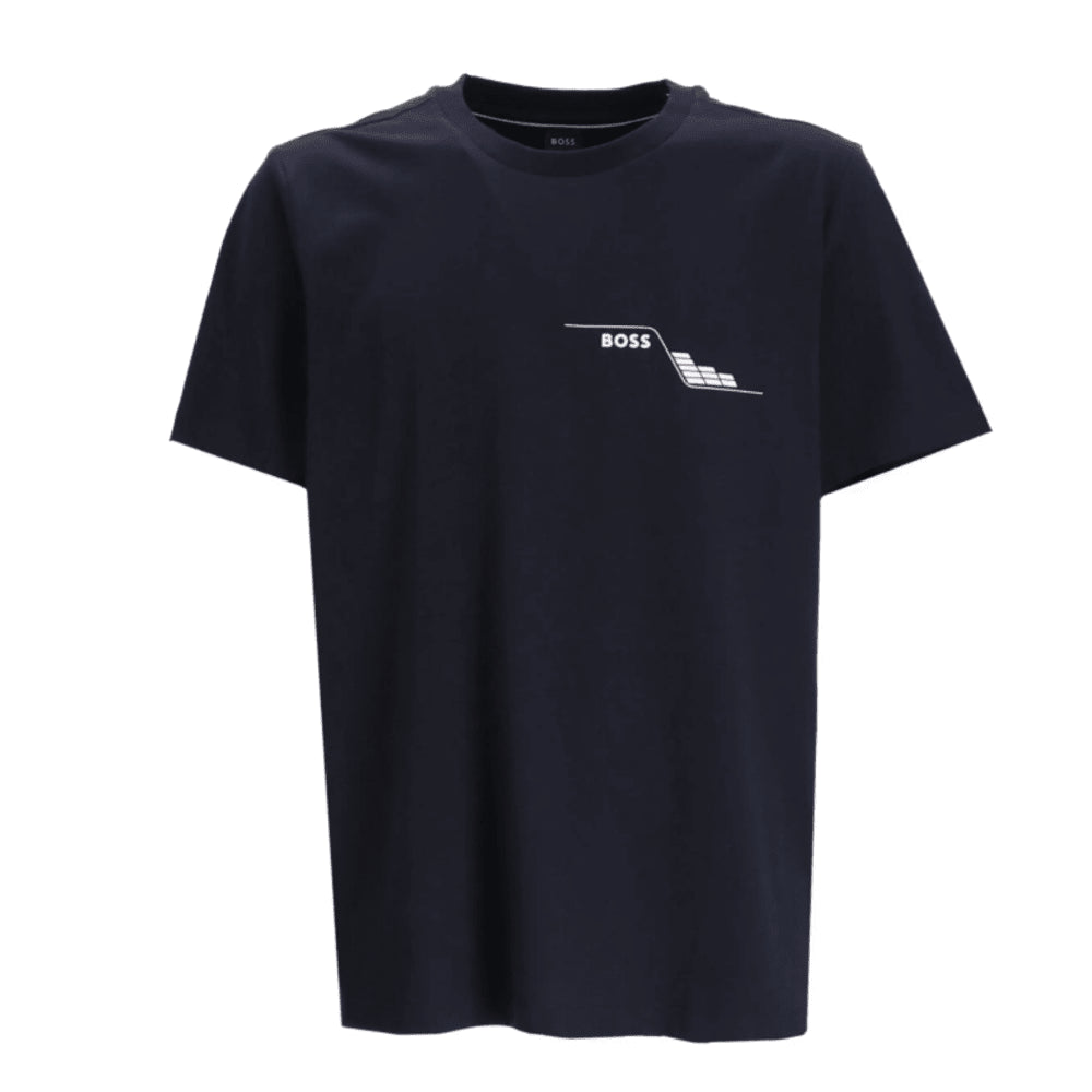 Hugo Boss Men's Tee 3 Short Sleeve Graphic T-Shirt, Navy