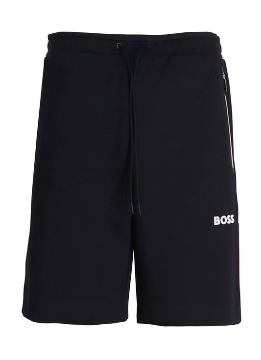 Hugo Boss Men's Headlo 1 Cotton Knit Track Shorts, Dark Blue