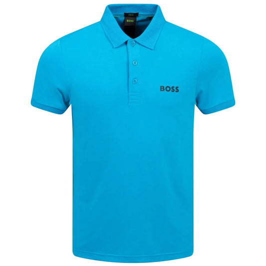 Hugo Boss Men's Paule Cotton Slim Fit Polo Shirt, Turquoise