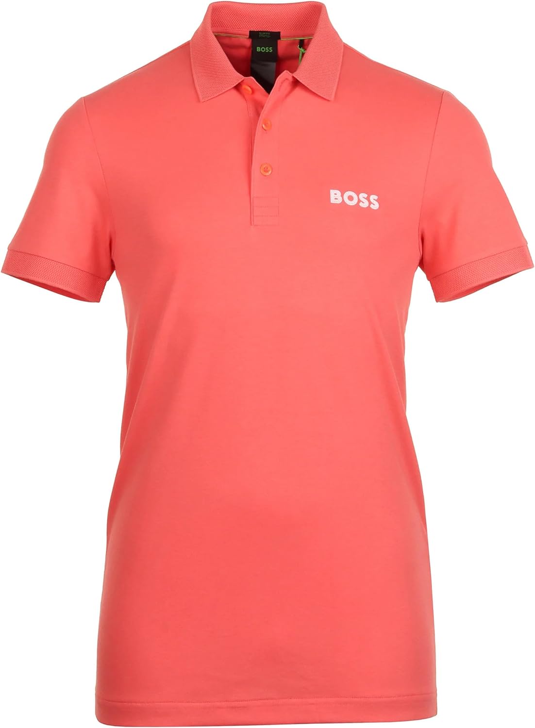 Hugo Boss Men's Paule Short Sleeve Cotton Polo T-Shirt, Pink