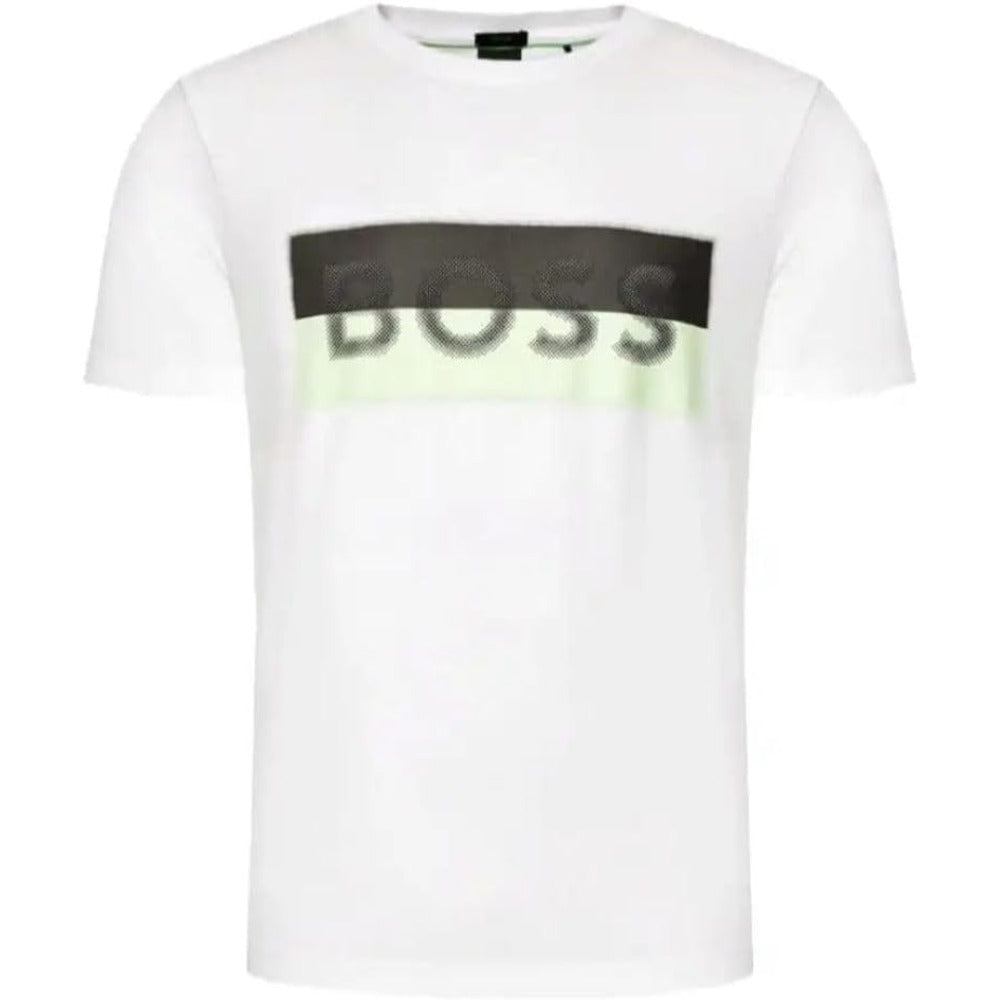 Hugo Boss Men's Tee 9 Short Sleeve Logo T-Shirt, White