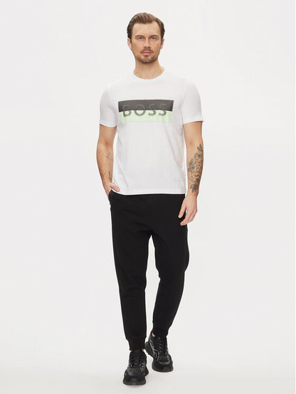 Hugo Boss Men's Tee 9 Short Sleeve Logo T-Shirt, White