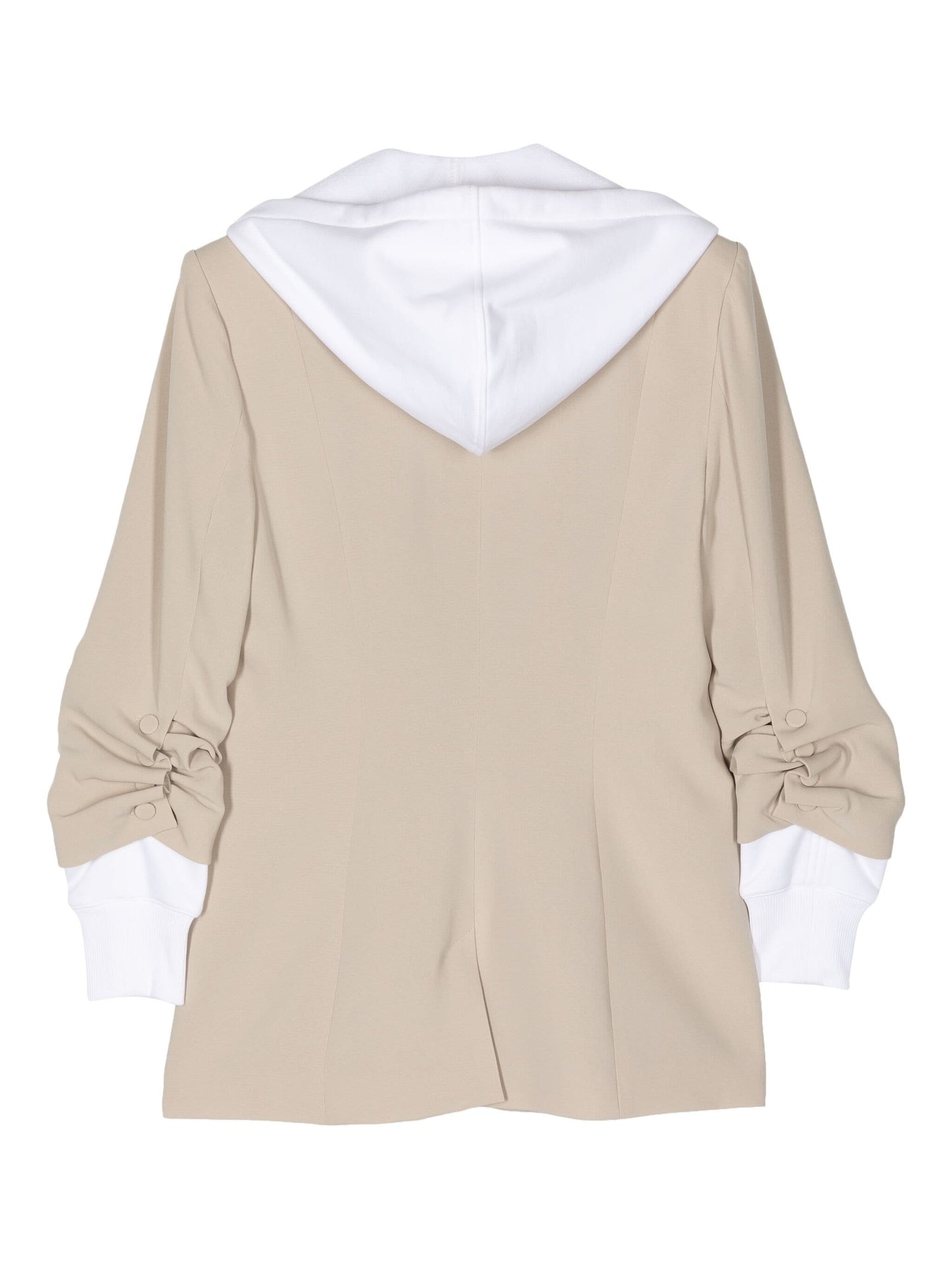 Cinq a Sept Hooded Khloe Jacket, Khaki/White