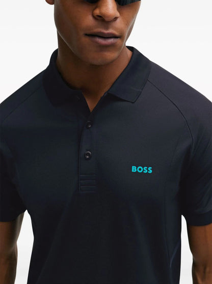 Hugo Boss Men's Piraq Active 1 Training Polo Shirt, Navy