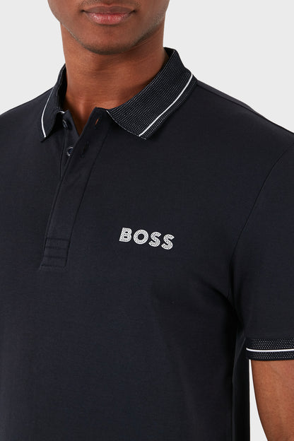 Hugo Boss Men's Paule 1 Short Sleeve Polo T-Shirt, Dark Blue