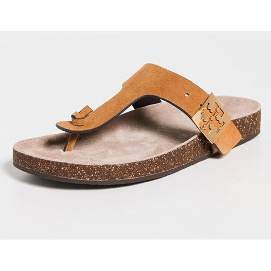 Tory Burch Women's Mellow Thong Sandals, Rhum/Avola