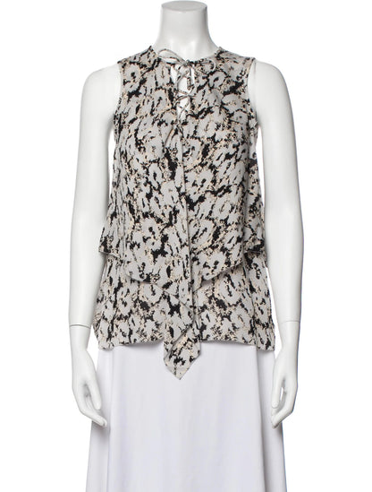 Derek Lam 10 Crosby Lace Up Blouse (0)