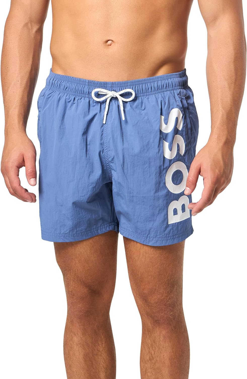 Hugo Boss Men's Standard Octopus Swim Trunks, Bijou Blue