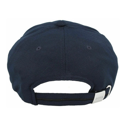 Hugo Boss Men's Technical Sport Pique Baseball Cap with 3D Logo, Deep Sea Blue