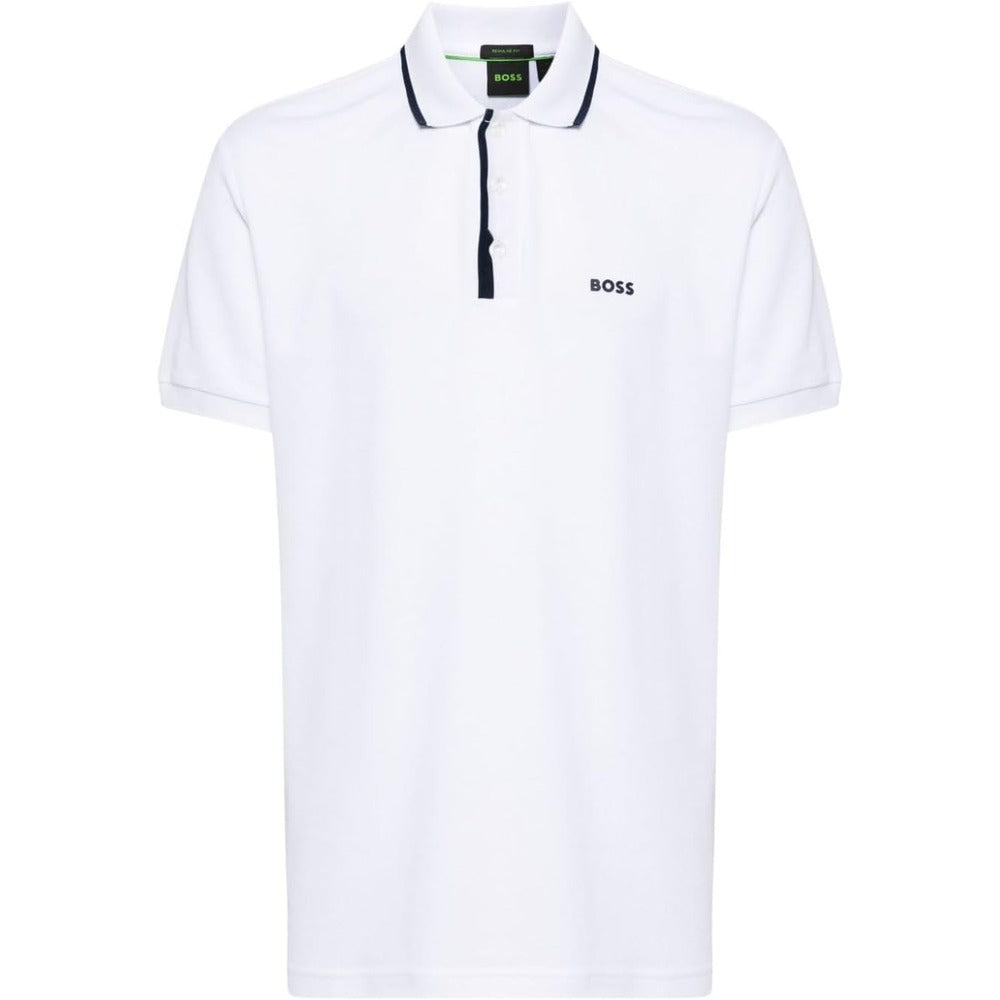 Hugo Boss Men's Paddy 2 NCSA Stretch Polo Shirt, White