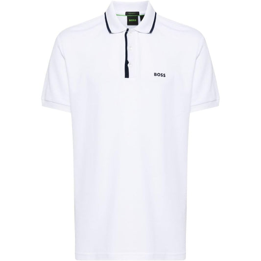 Hugo Boss Men's Paddy 2 NCSA Stretch Polo Shirt, White