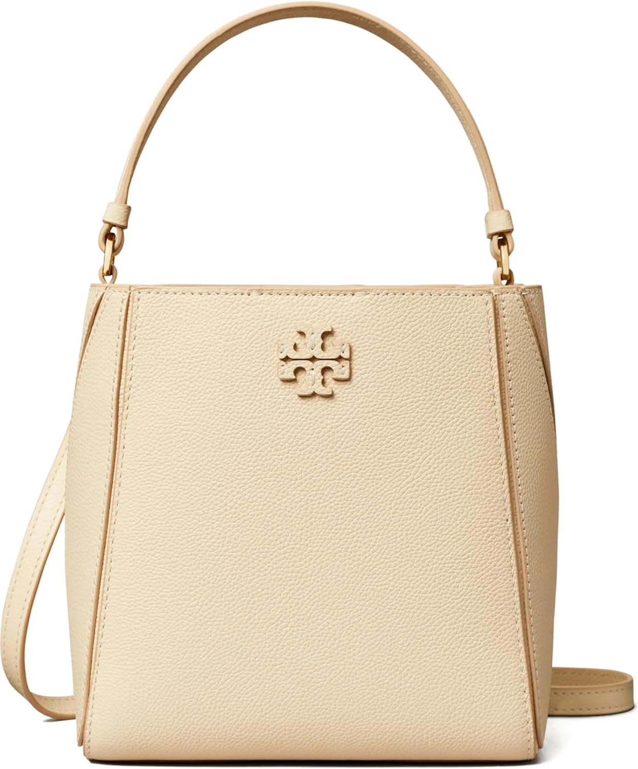 Tory Burch Women's Mcgraw Small Bucket Handbag, Brie