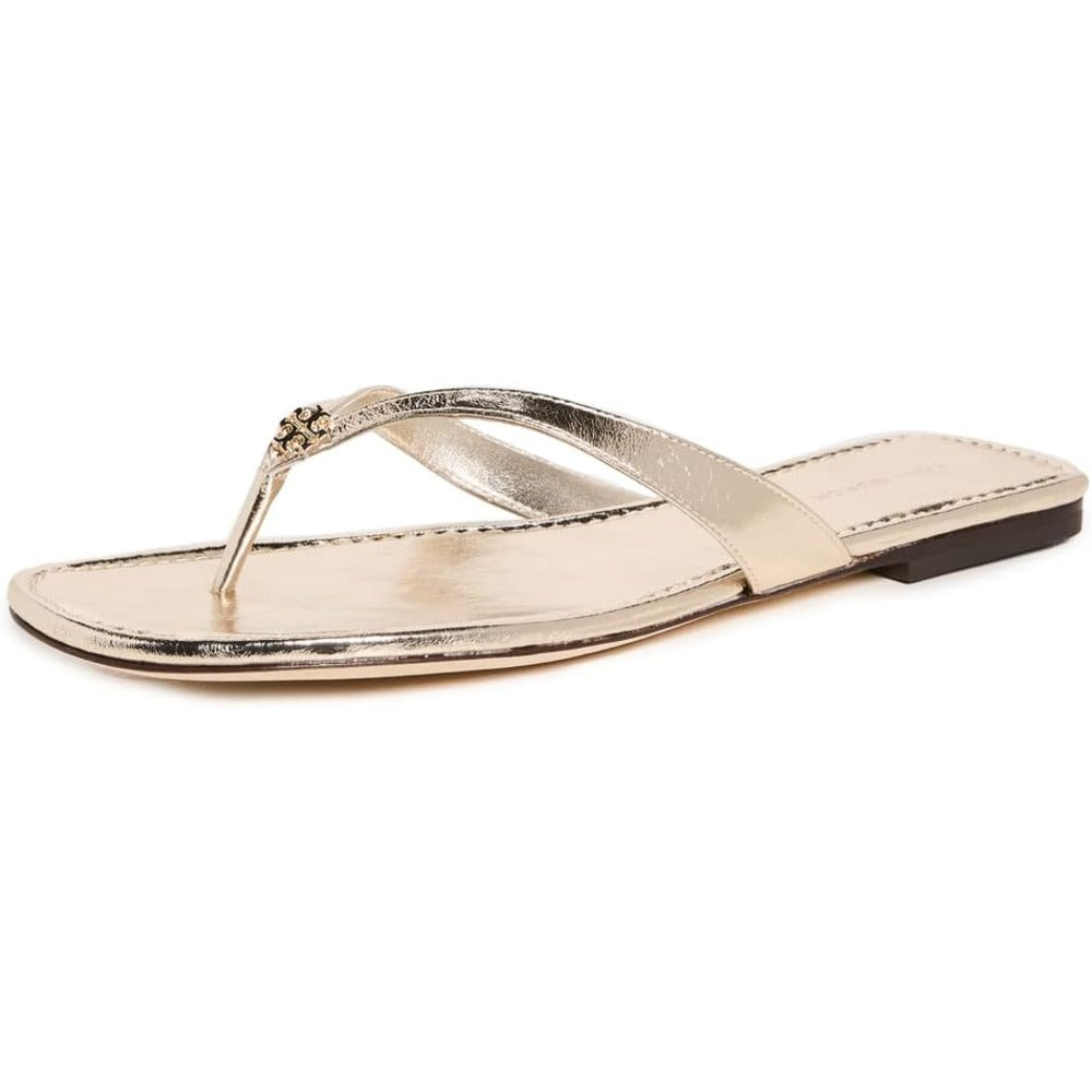 Tory Burch Women's Classic Flip-Flops, Spark Gold