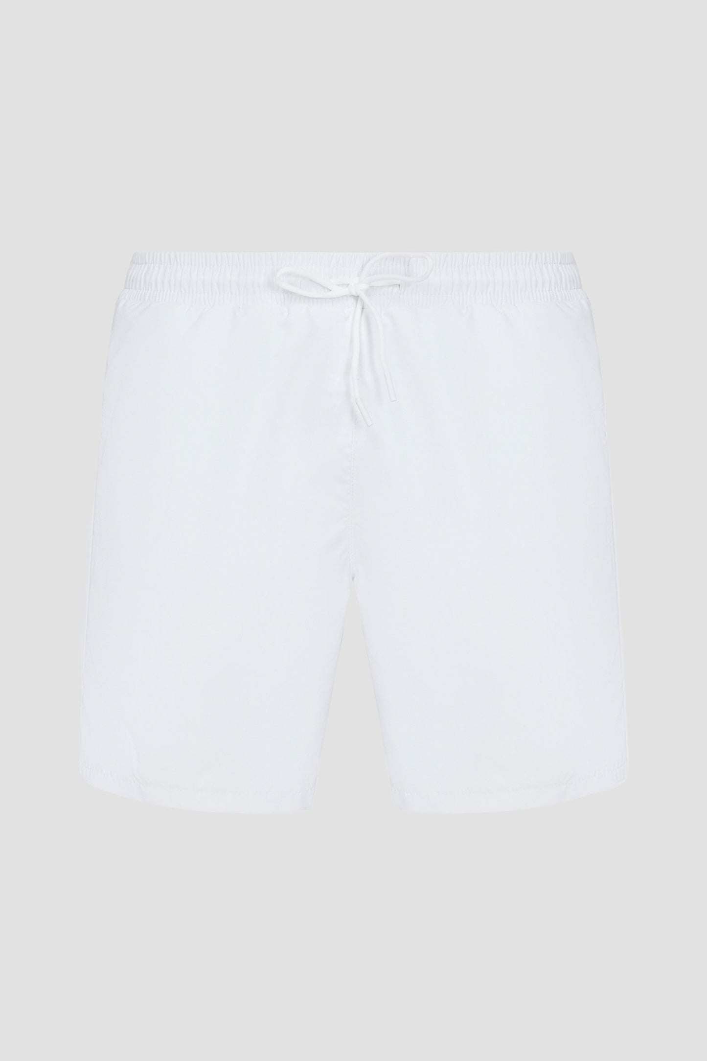 Hugo Boss Men's Pace Tonal Logo Swim Trunks, White