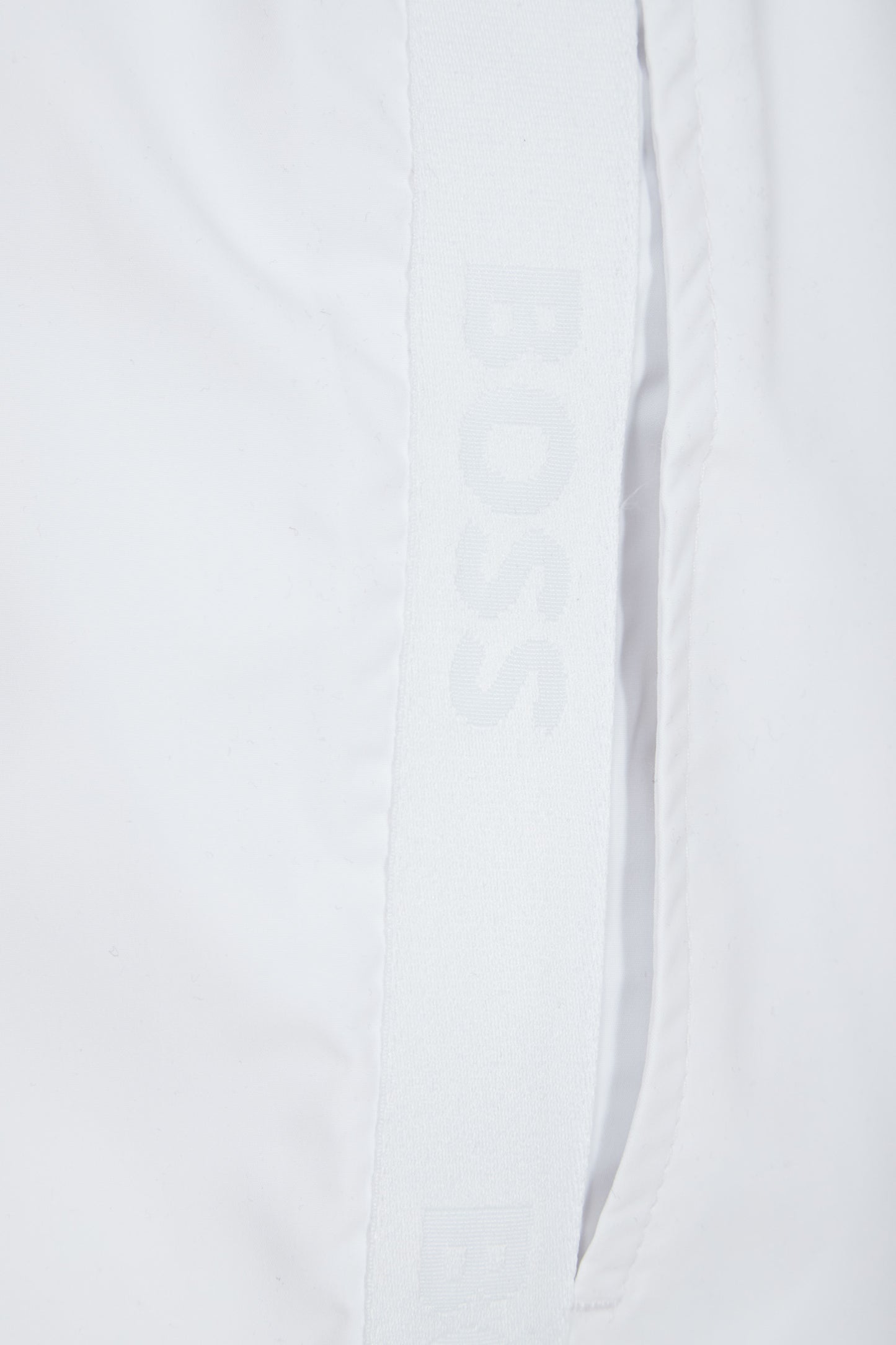 Hugo Boss Men's Pace Tonal Logo Swim Trunks, White