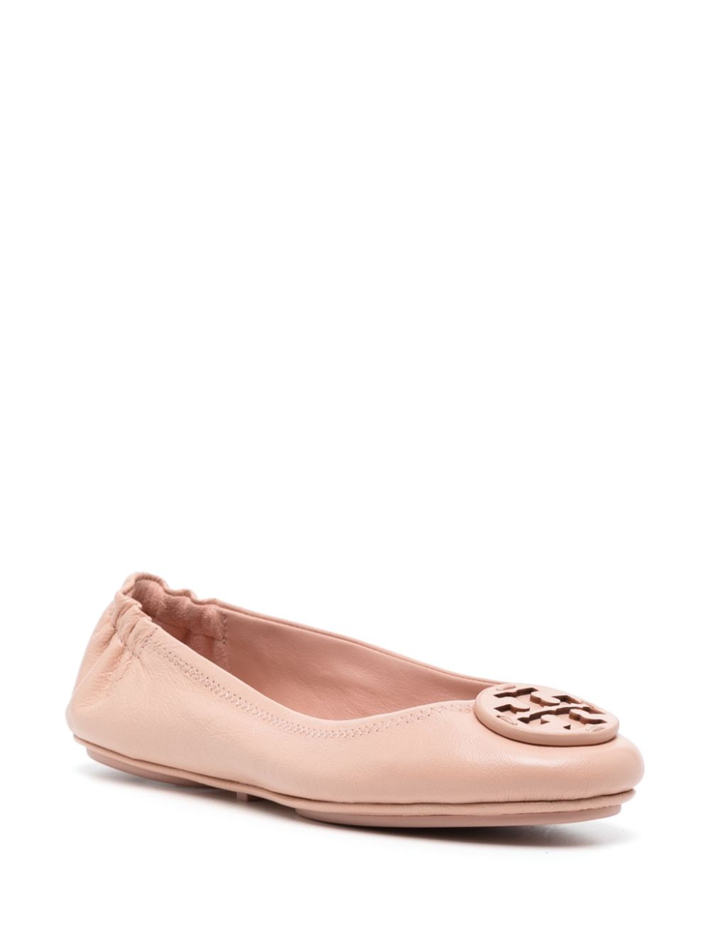 Tory Burch Women's Minnie Travel Ballet Flats, Pink Brick