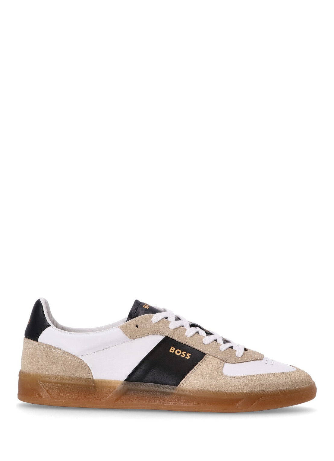 Hugo Boss Men's Brandon Tennis Sneaker, Open Beige