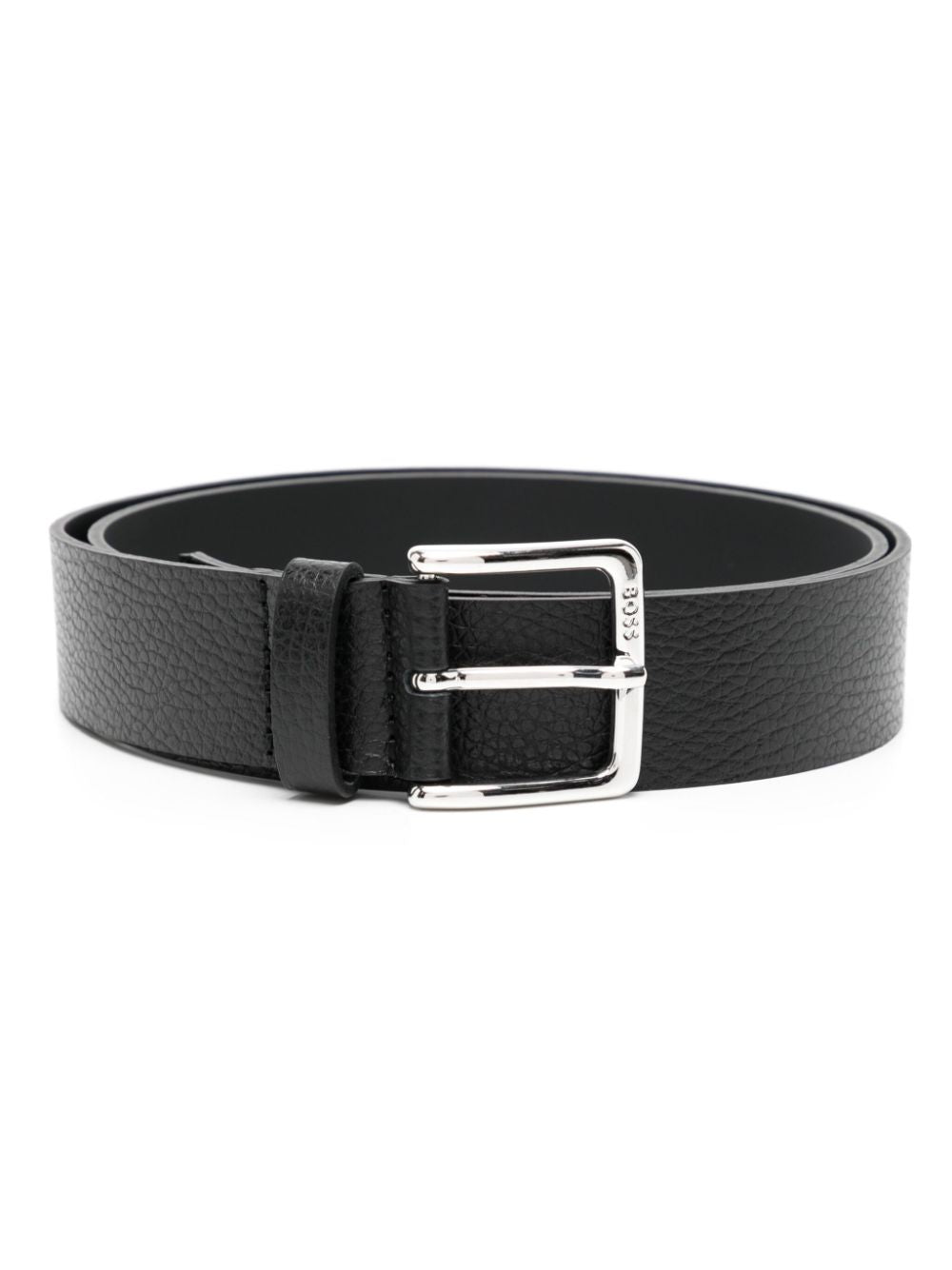 Hugo Boss Men's Ronnie Gr Pebbled Leather Belt, Black