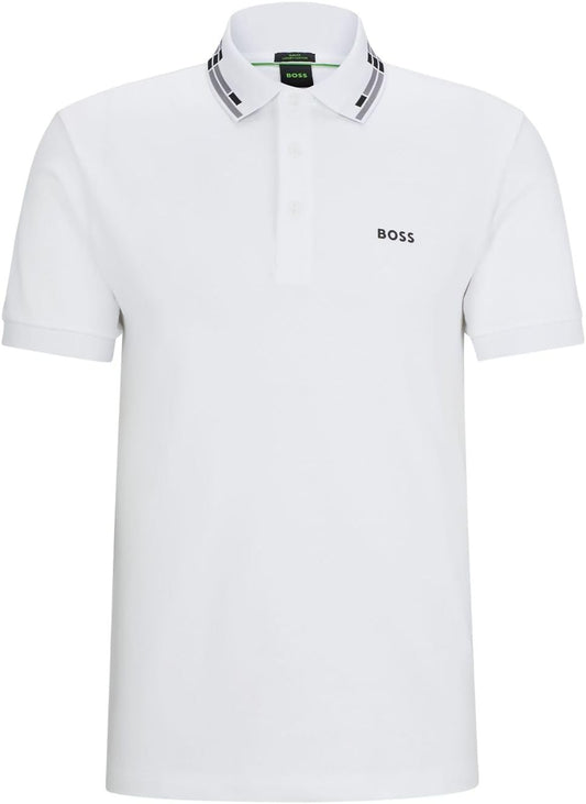 Hugo Boss Men's Paule Short Sleeve Polo, White