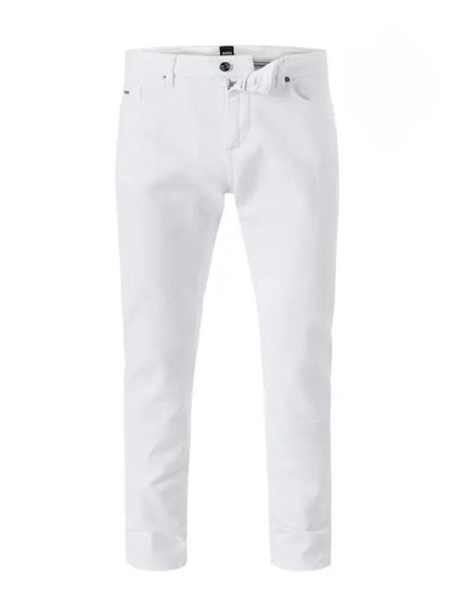 Hugo Boss Men's Cashmere Touch Delaware Denim Jeans, White