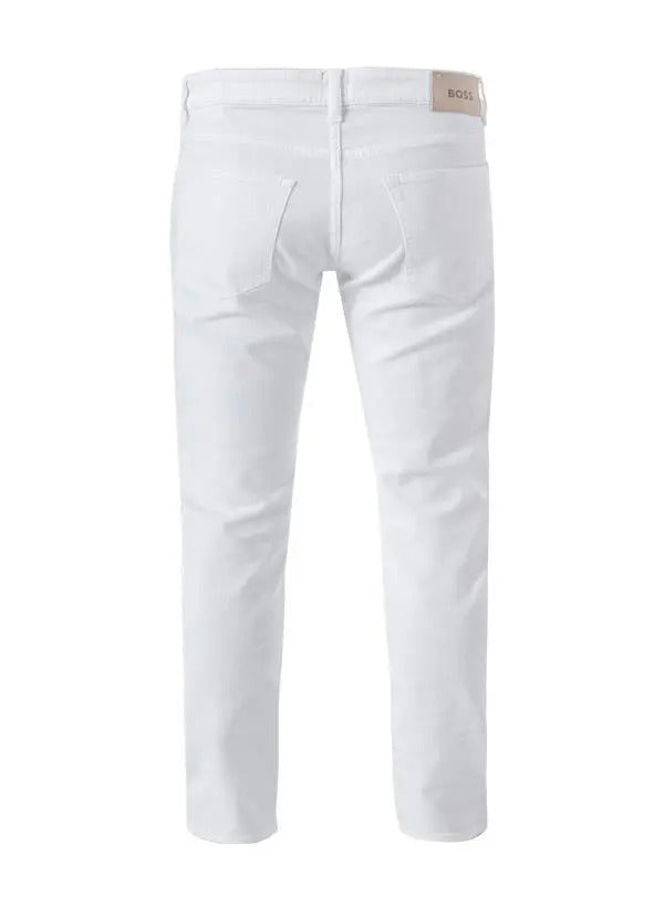 Hugo Boss Men's Cashmere Touch Delaware Denim Jeans, White