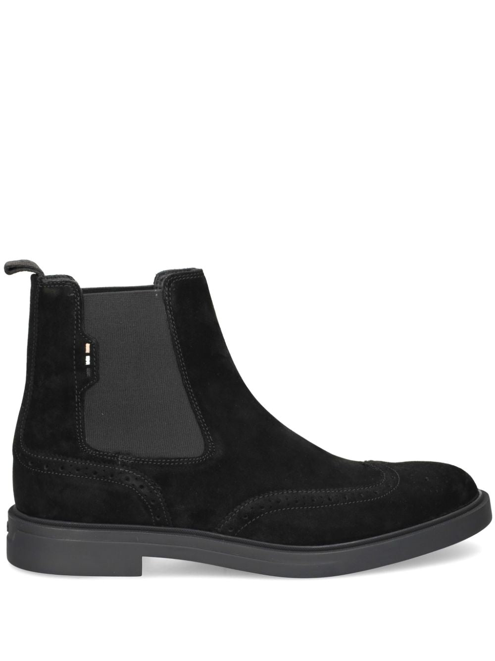 Hugo Boss Men's Calev Suede Boots, Black