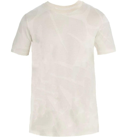 Hugo Boss Men's Thompson 08 All Over Leaf Tonal Print T-Shirt, Beige