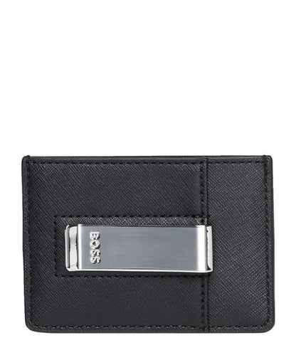 Hugo Boss Men's Zair Money Clip Card Case, Black