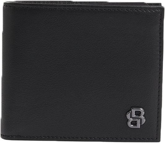 Hugo Boss Men's Bold Icon Logo Wallet, Black Currant